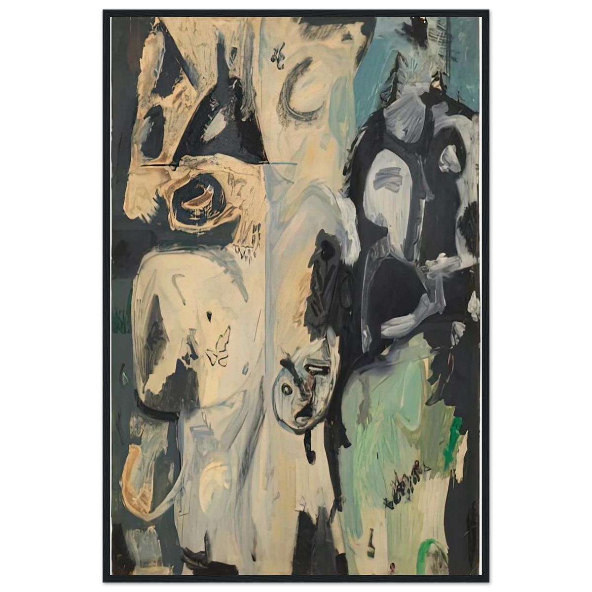 Untitled, 1950- Framed Poster | Helen Frankenthaler Framed Prints Wall Art | Frankenthaler Helen