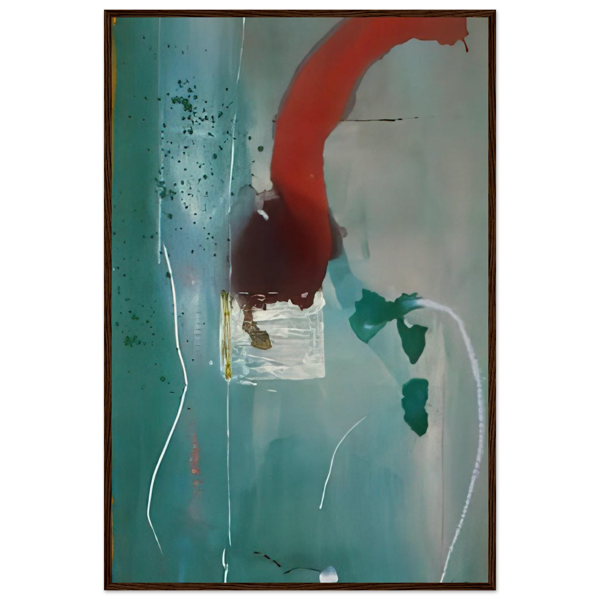 Square One - 1985 Framed Poster | Helen Frankenthaler Framed Prints Wall Art | Frankenthaler Helen