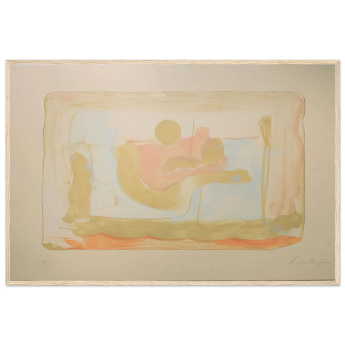 Reflections I - 1995 Framed Poster | Helen Frankenthaler Framed Prints Wall Art | Frankenthaler Helen