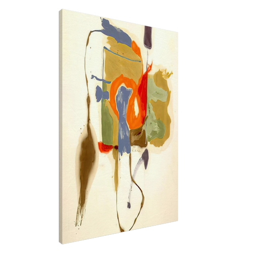 Blue Form in a Scene - 1961 Canvas | Helen Frankenthaler Canvas | Frankenthaler Helen