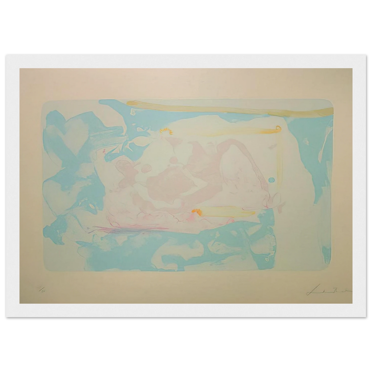 Reflections III - 1995 Framed Poster | Helen Frankenthaler Framed Prints Wall Art | Frankenthaler Helen