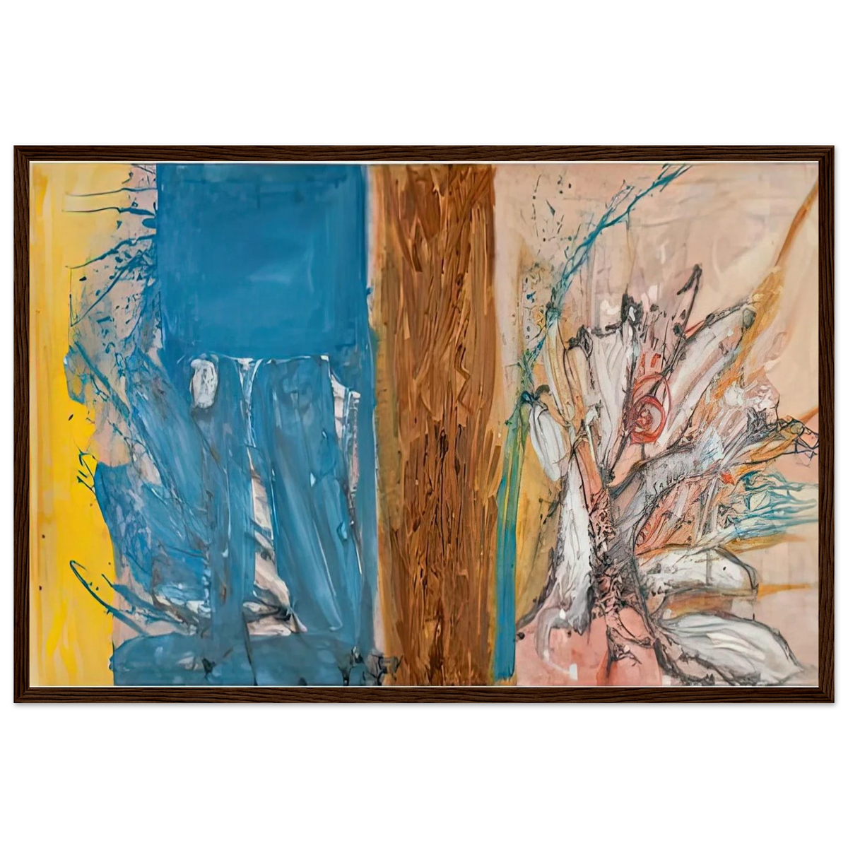 The Façade, 1954- Framed Poster | Helen Frankenthaler Framed Prints Wall Art | Frankenthaler Helen
