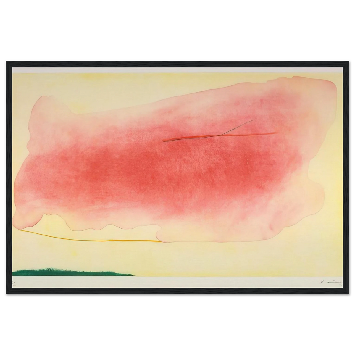 Nepenthe - 1972 Framed Poster | Helen Frankenthaler Framed Prints Wall Art | Frankenthaler Helen