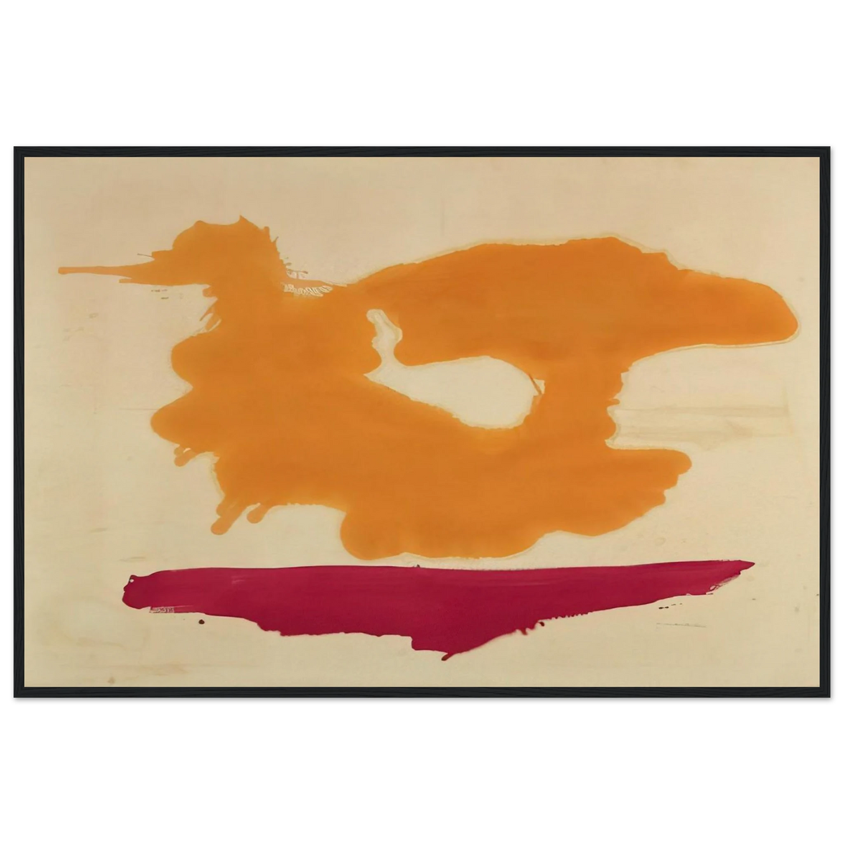Only Orange - 1963 Framed Poster | Helen Frankenthaler Framed Prints Wall Art | Frankenthaler Helen