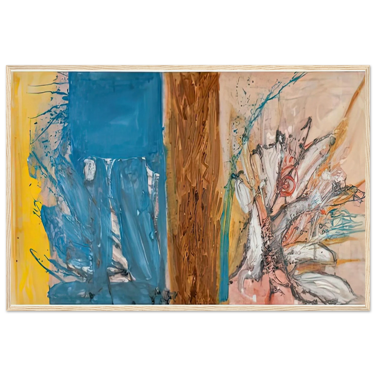 The Façade, 1954- Framed Poster | Helen Frankenthaler Framed Prints Wall Art | Frankenthaler Helen