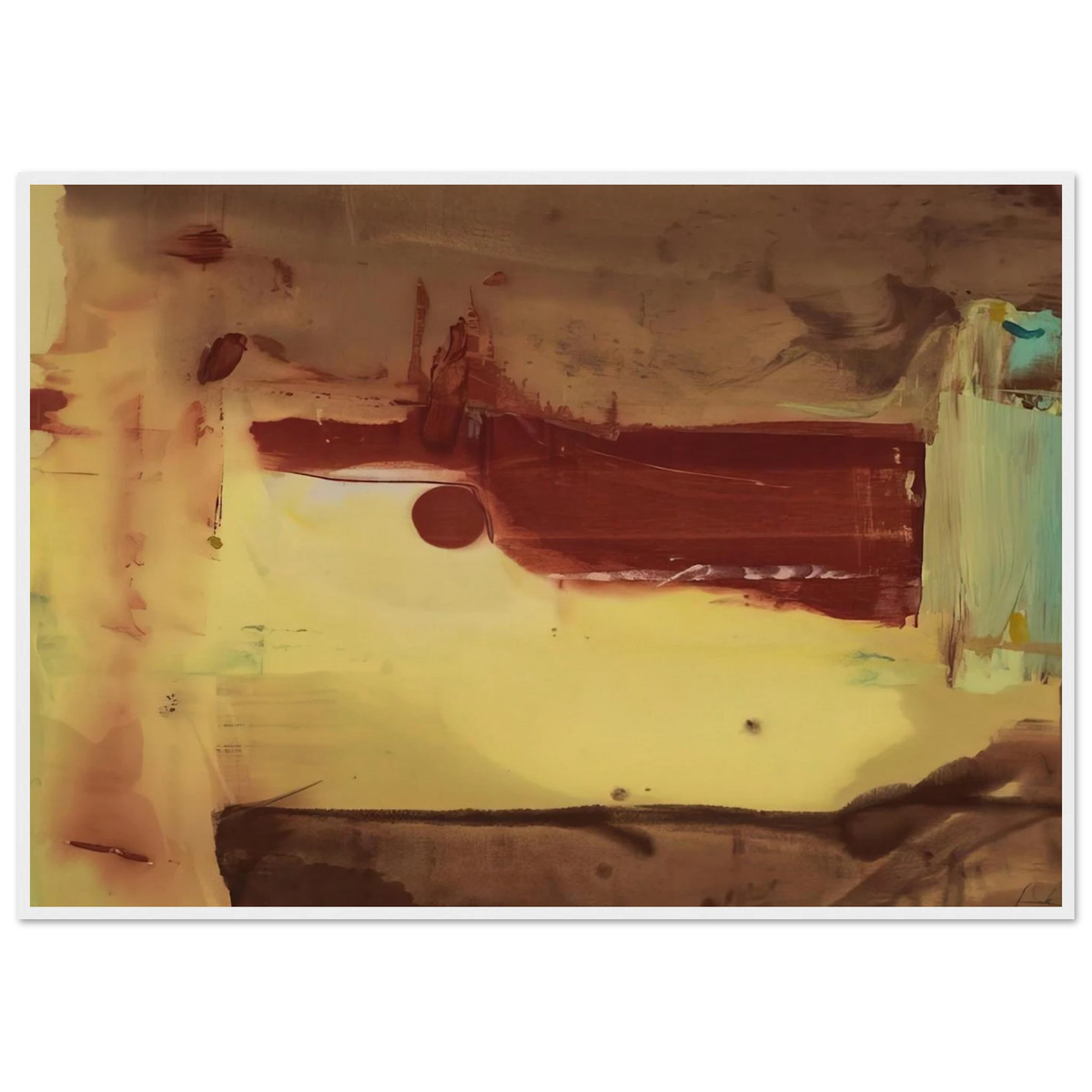 Desert Pass - 1976 Framed Poster | Helen Frankenthaler Framed Prints Wall Art | Frankenthaler Helen