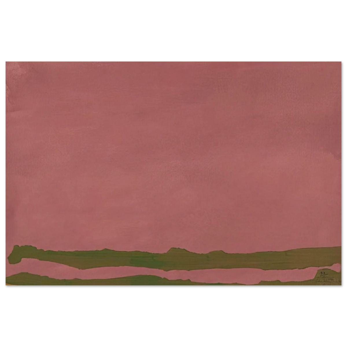 Green Likes Mauve - 1970 Poster | Helen Frankenthaler Poster | Frankenthaler Helen