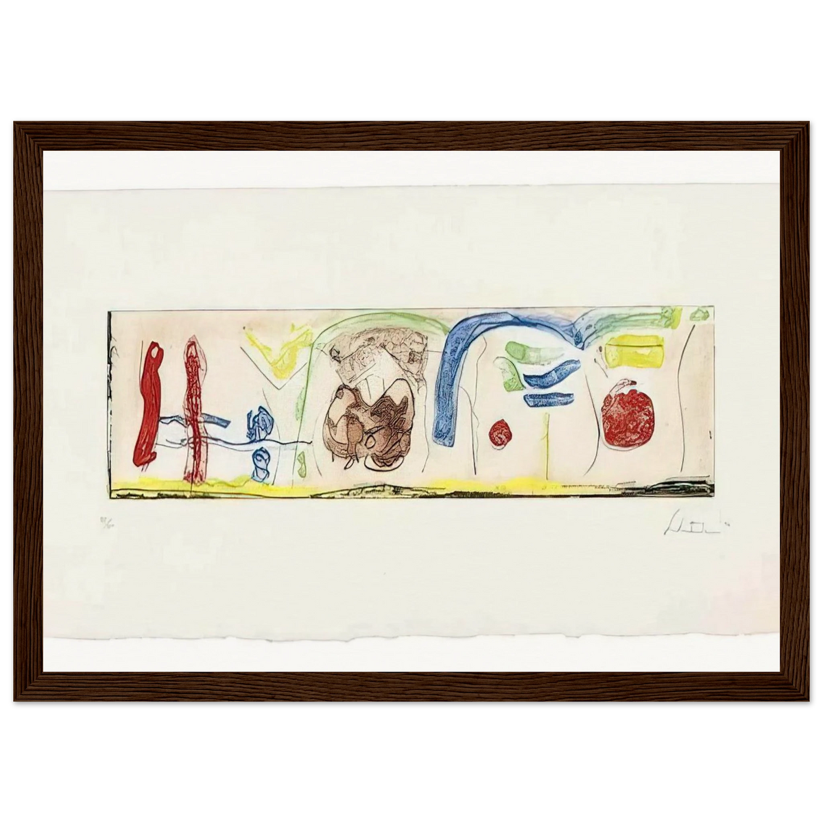 Bridges - 1996 Framed Poster | Helen Frankenthaler Framed Prints Wall Art | Frankenthaler Helen