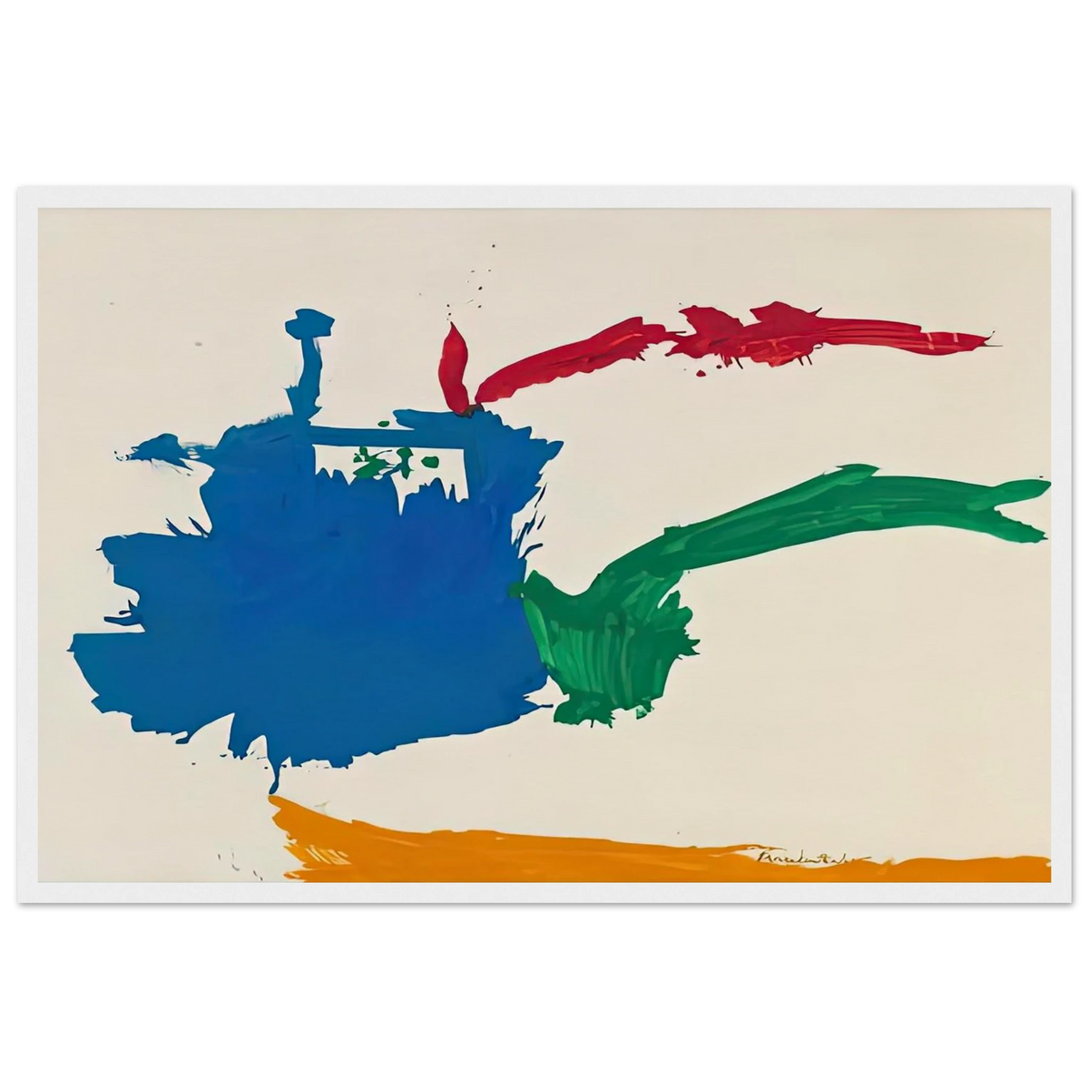 Italian Beach, 1960- Framed Poster | Helen Frankenthaler Framed Prints Wall Art | Frankenthaler Helen