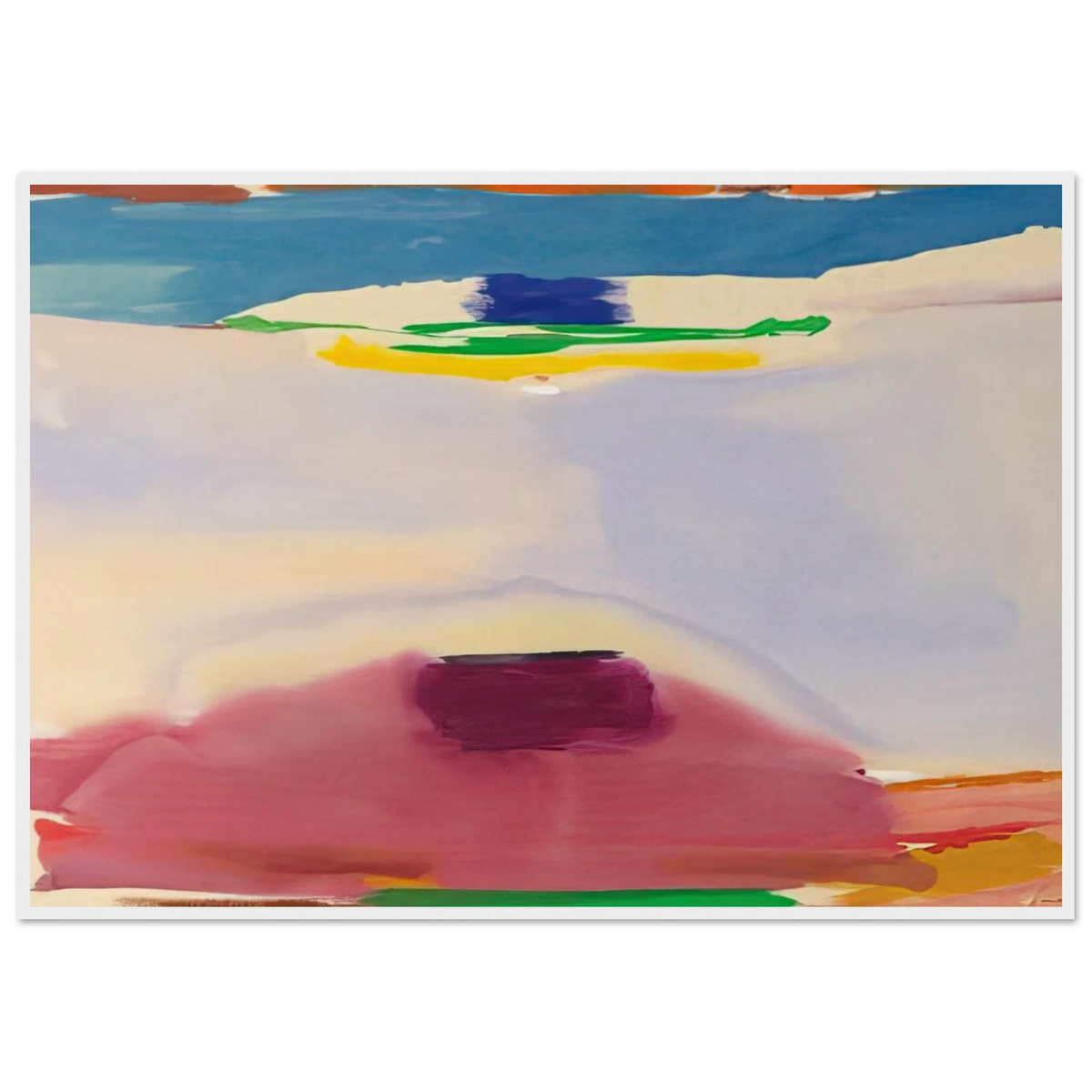 Leveling - 1973 Framed Poster | Helen Frankenthaler Framed Prints Wall Art | Frankenthaler Helen
