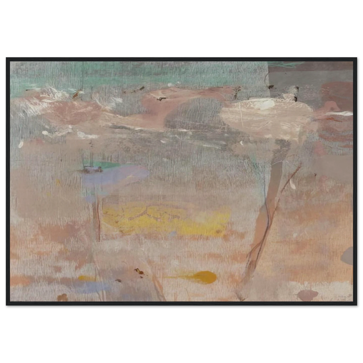 Monotype I - 1981 Framed Poster | Helen Frankenthaler Framed Prints Wall Art | Frankenthaler Helen
