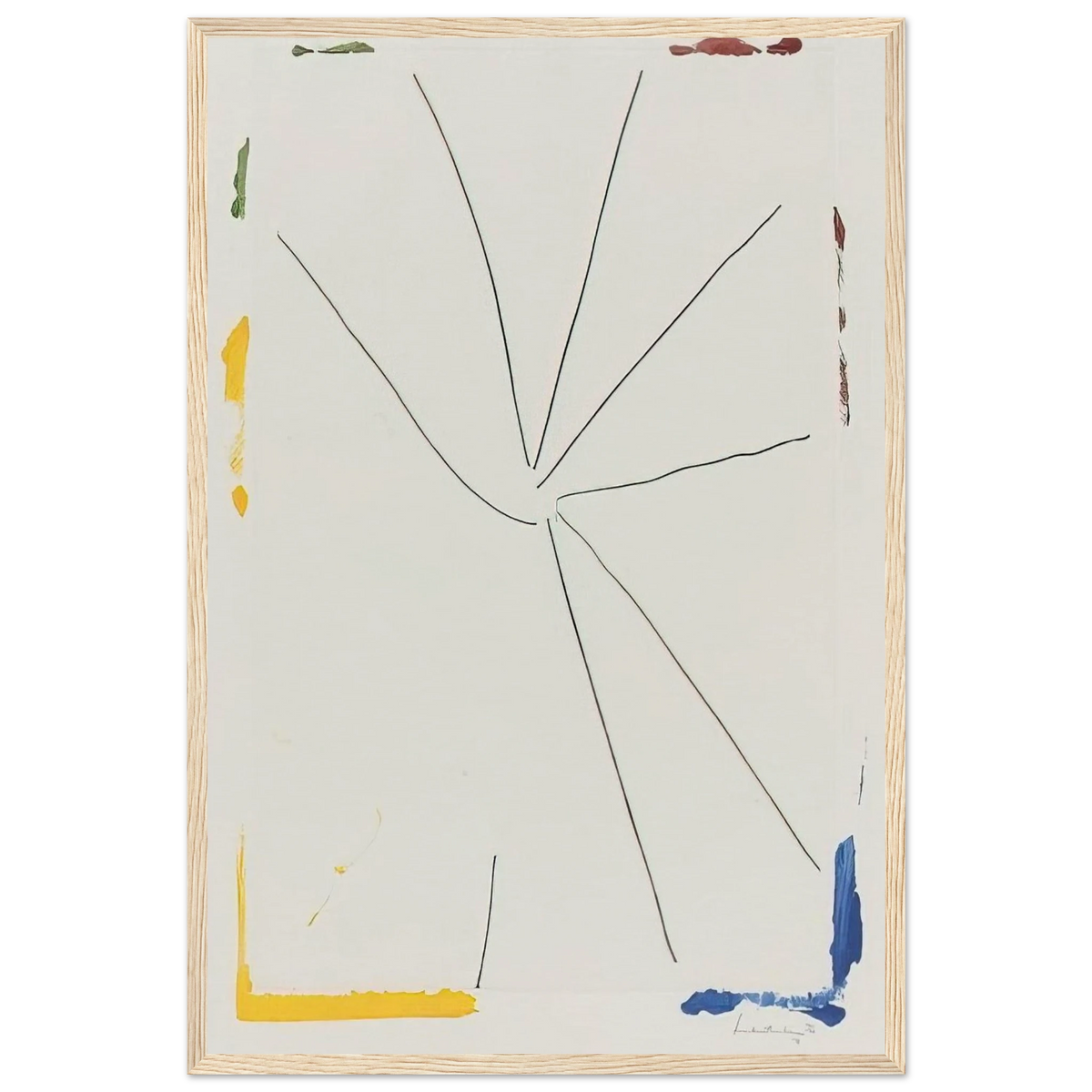 Free Wheeling - 1971 Framed Poster | Helen Frankenthaler Framed Prints Wall Art | Frankenthaler Helen