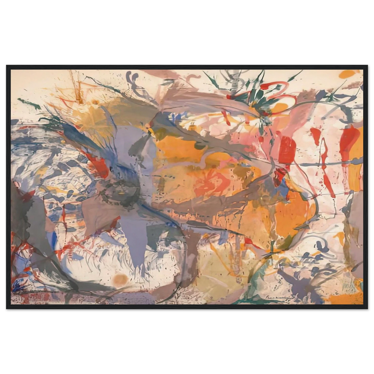 Before the Caves, 1958- Framed Poster | Helen Frankenthaler Framed Prints Wall Art | Frankenthaler Helen