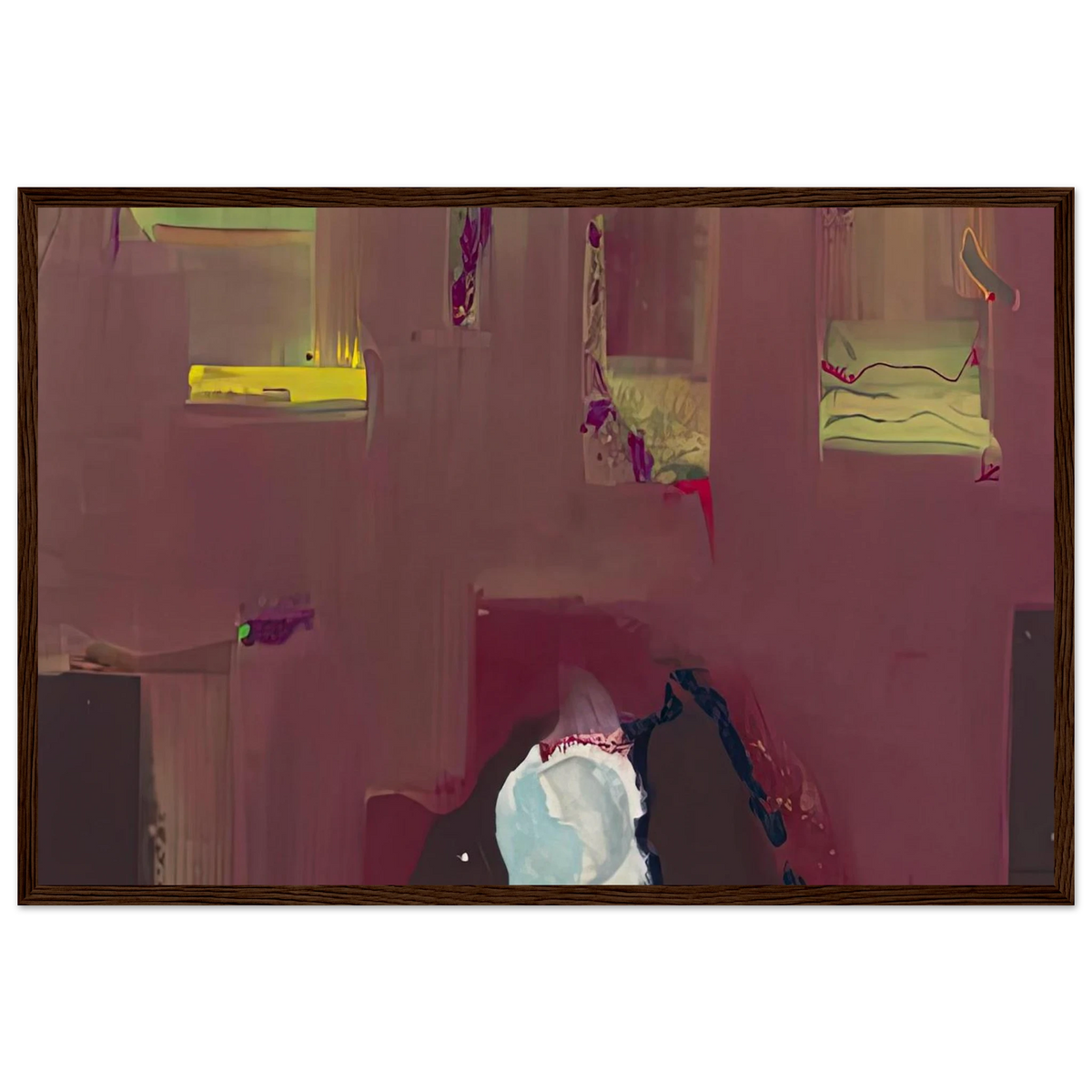 Yin Yang, 1990- Framed Poster | Helen Frankenthaler Framed Prints Wall Art | Frankenthaler Helen