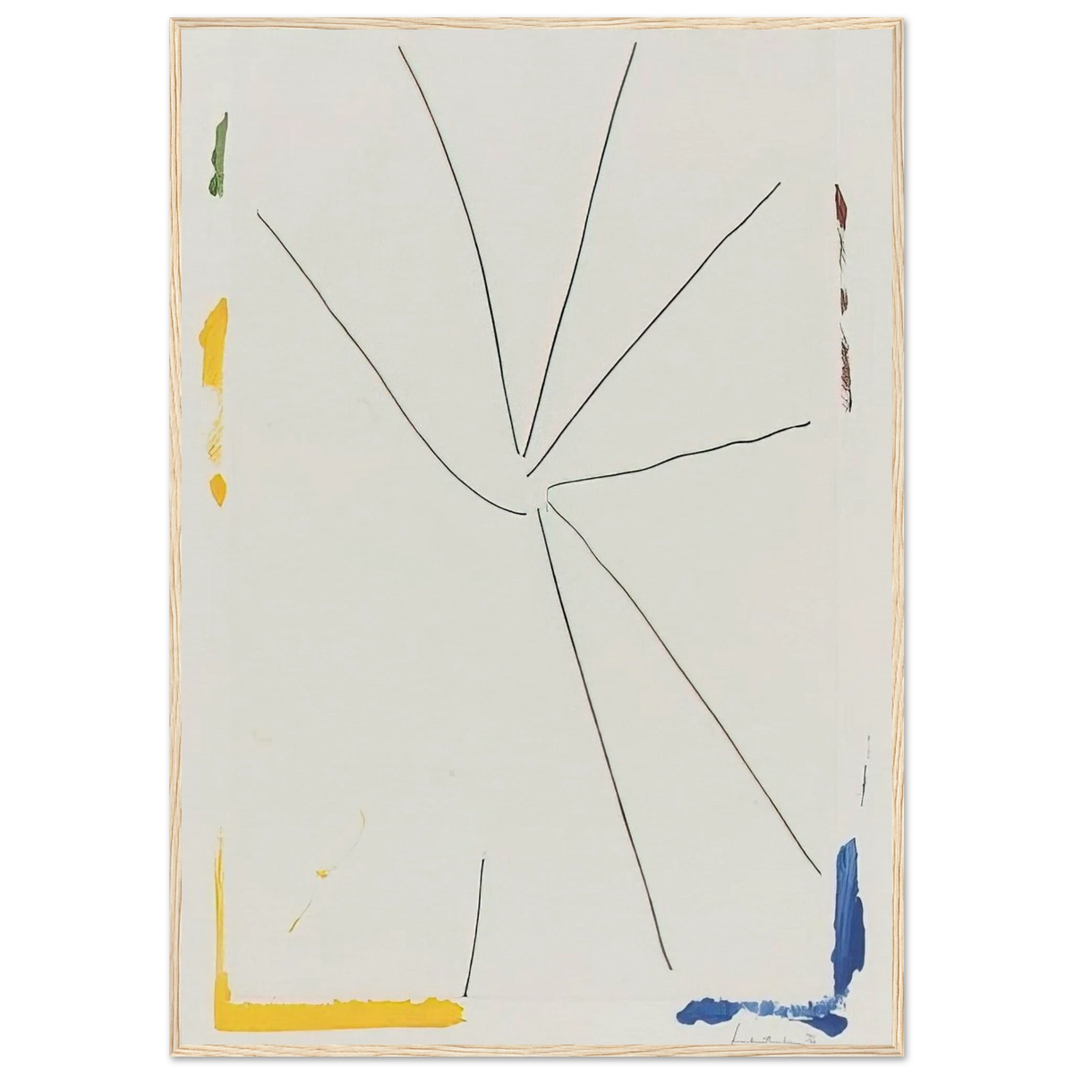 Free Wheeling - 1971 Framed Poster | Helen Frankenthaler Framed Prints Wall Art | Frankenthaler Helen