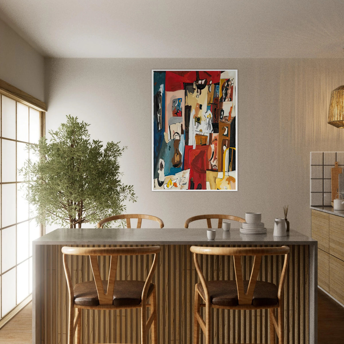 21st Street Studio, 1950- Framed Poster | Helen Frankenthaler Framed Prints Wall Art | Frankenthaler Helen