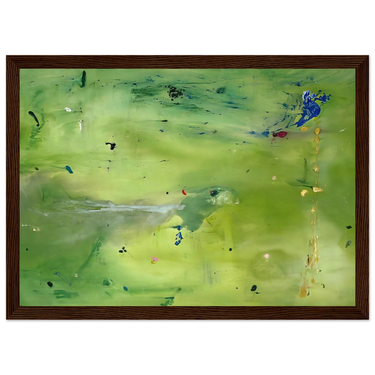 A Green Thought in a Green Shade - 1981 Framed Poster | Helen Frankenthaler Framed Prints Wall Art | Frankenthaler Helen