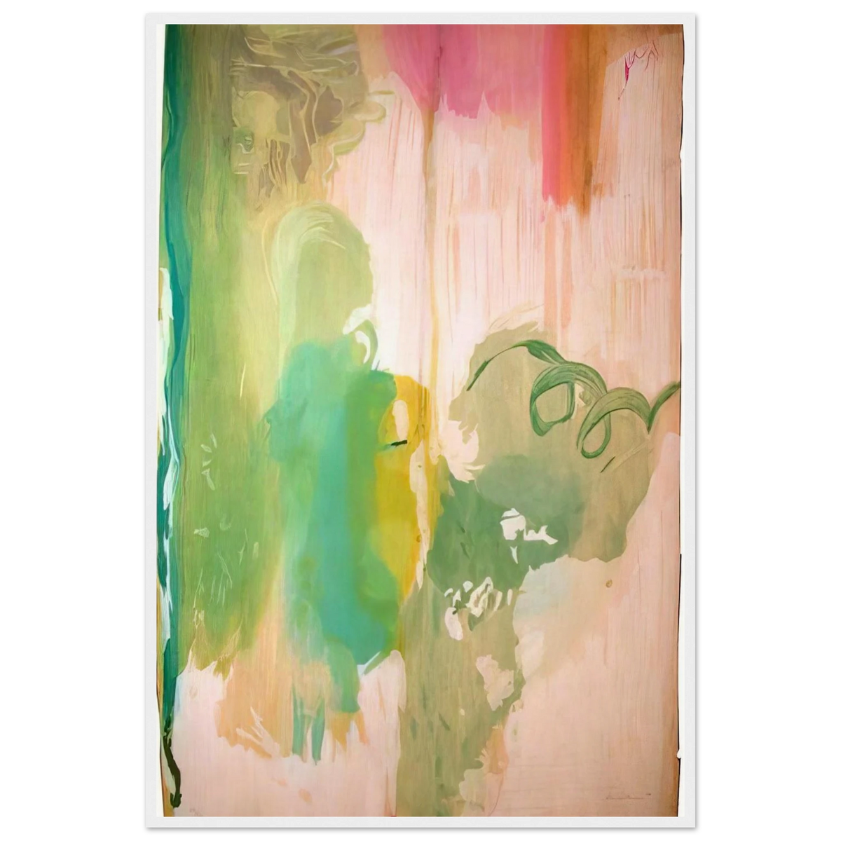 Snow Pines - 2004 Framed Poster | Helen Frankenthaler Framed Prints Wall Art | Frankenthaler Helen