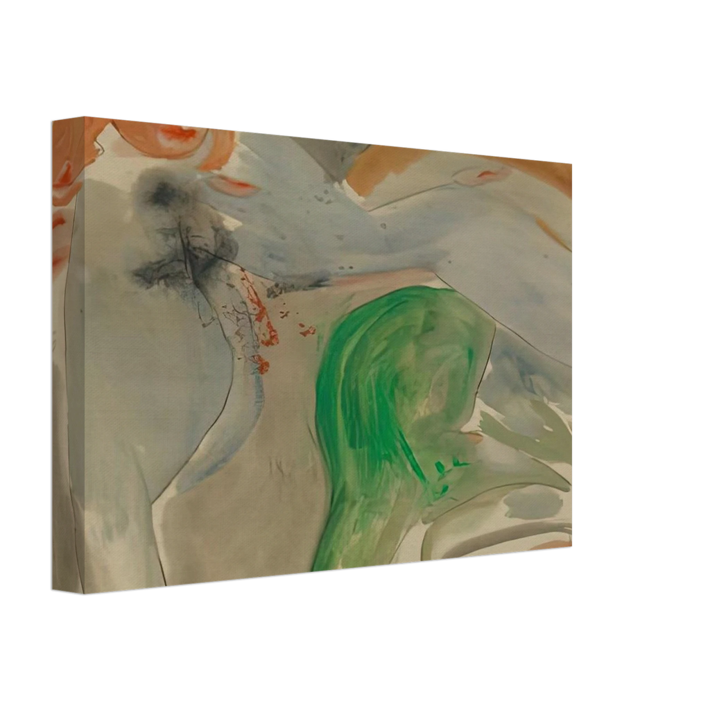 Scene with Nude, 1952- Canvas | Helen Frankenthaler Canvas | Frankenthaler Helen