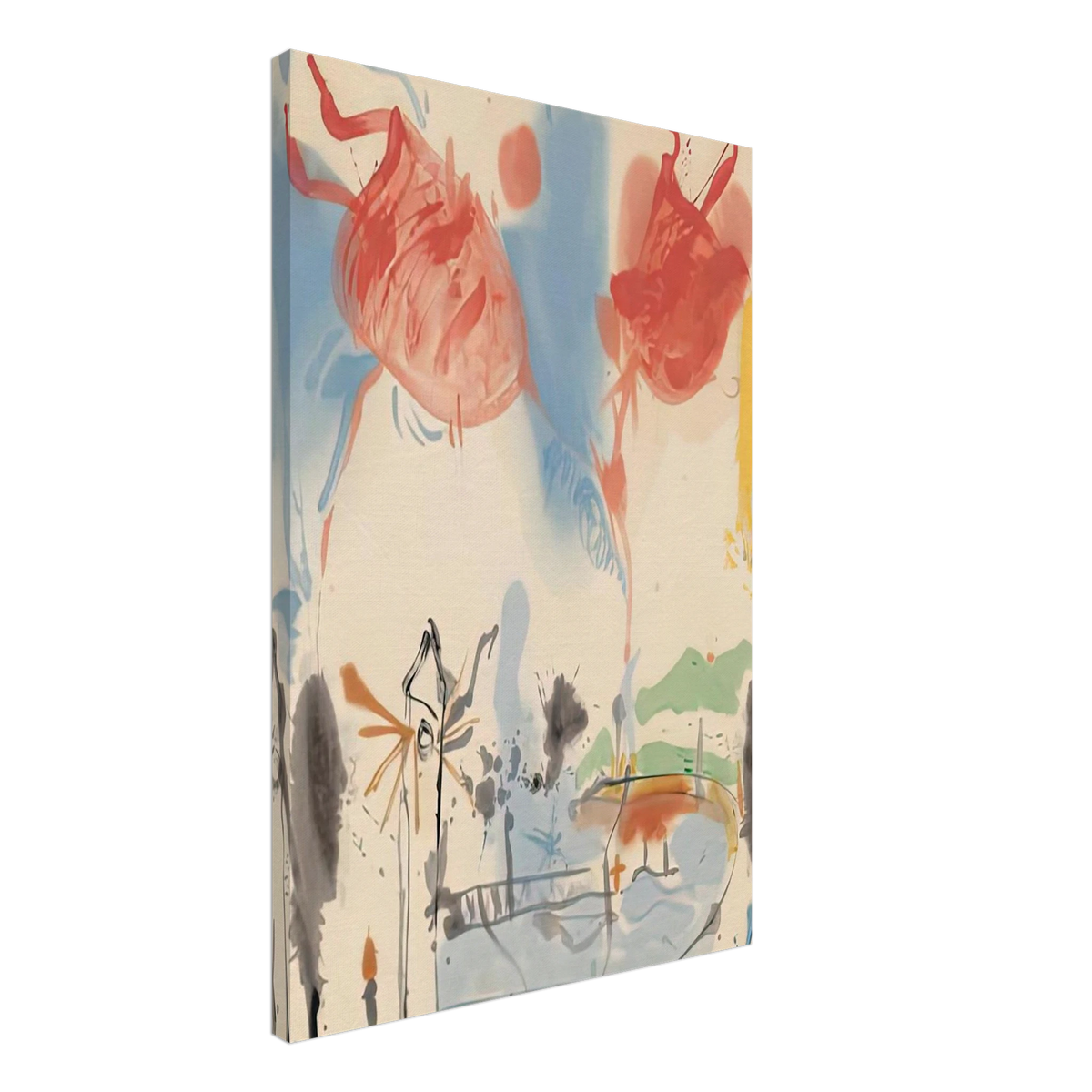 Round Trip, 1957- Canvas | Helen Frankenthaler Canvas | Frankenthaler Helen