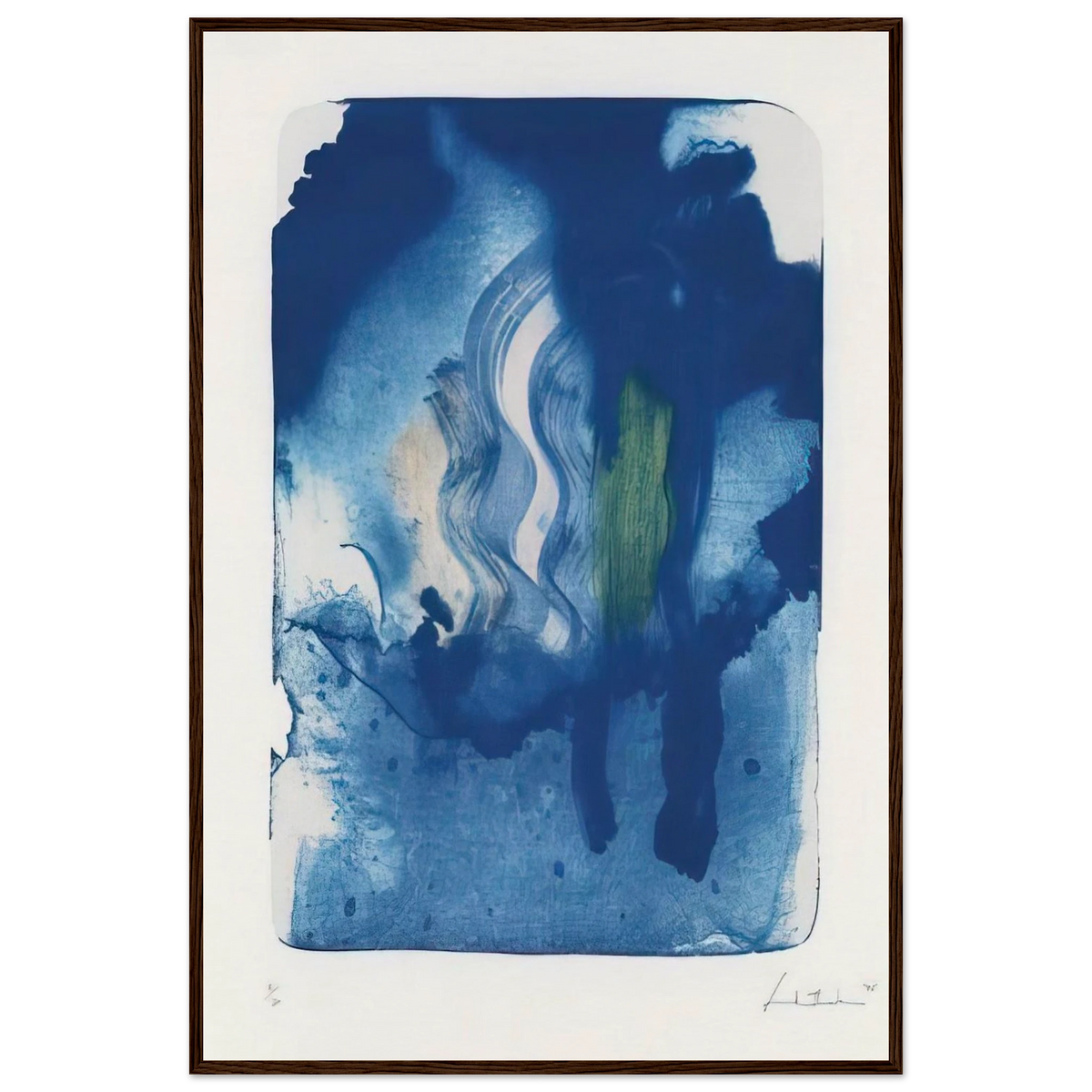 Reflections V - 1995 Framed Poster | Helen Frankenthaler Framed Prints Wall Art | Frankenthaler Helen