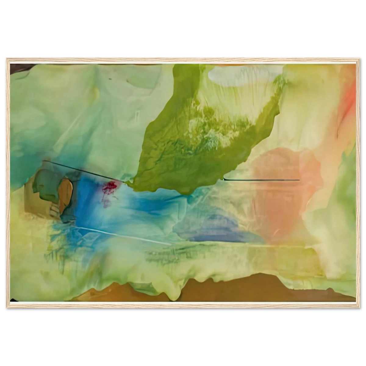 Hint from Bassano, 1973- Framed Poster | Helen Frankenthaler Framed Prints Wall Art | Frankenthaler Helen