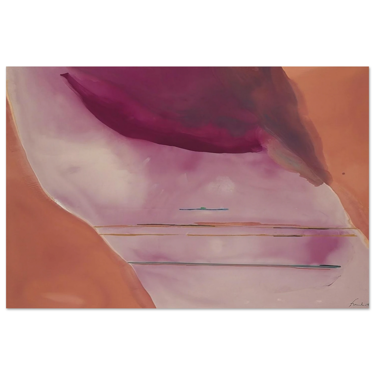 Pendulum - 1972 Poster | Helen Frankenthaler Poster | Frankenthaler Helen