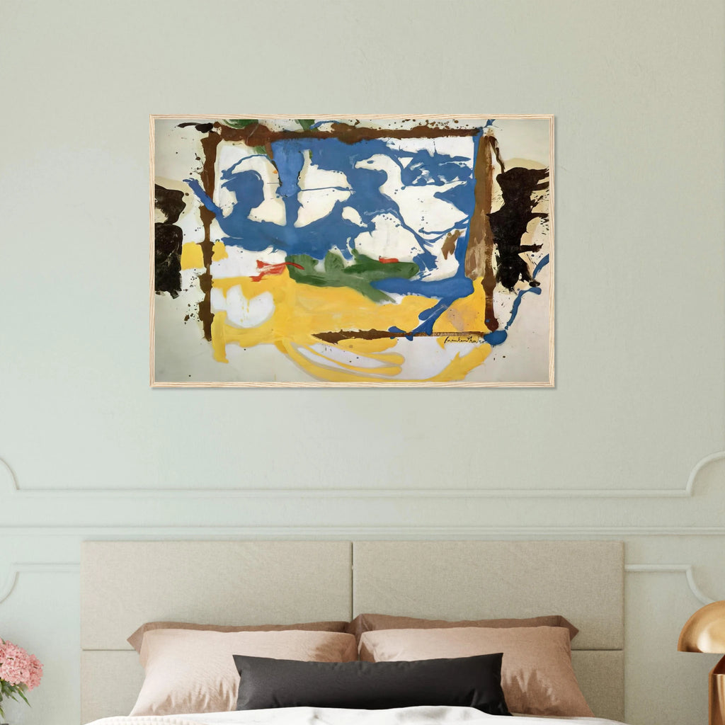 Swan Lake #2 - 1961 Framed Poster | Helen Frankenthaler Framed Prints Wall Art | Frankenthaler Helen