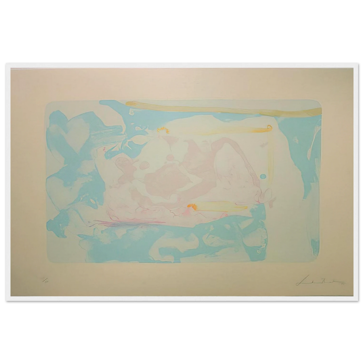Reflections III - 1995 Framed Poster | Helen Frankenthaler Framed Prints Wall Art | Frankenthaler Helen