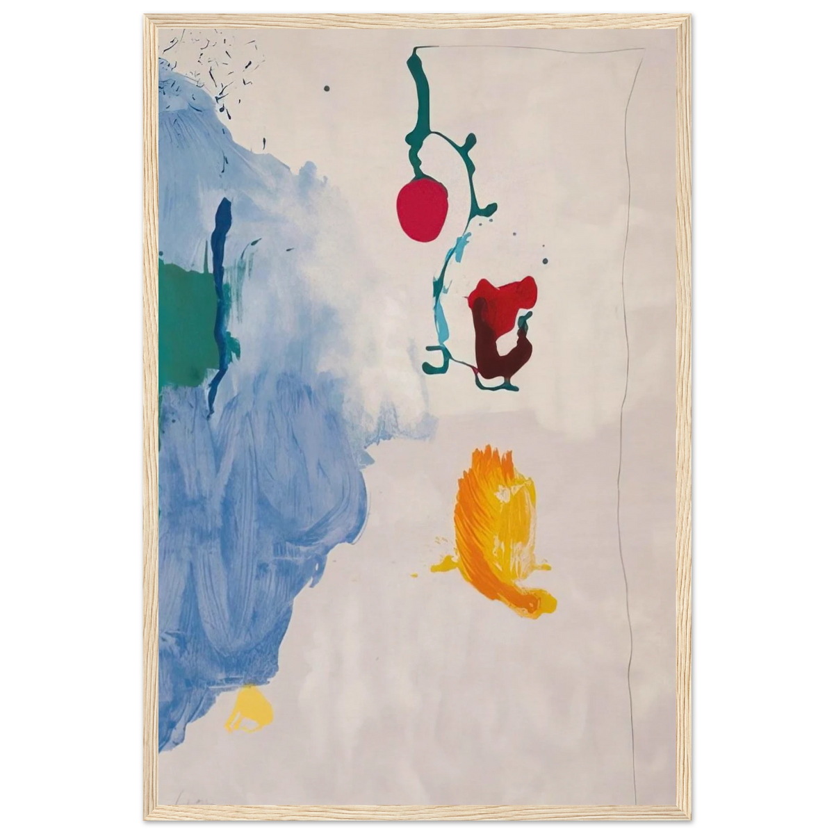 Eve - 1995 Framed Poster | Helen Frankenthaler Framed Prints Wall Art | Frankenthaler Helen