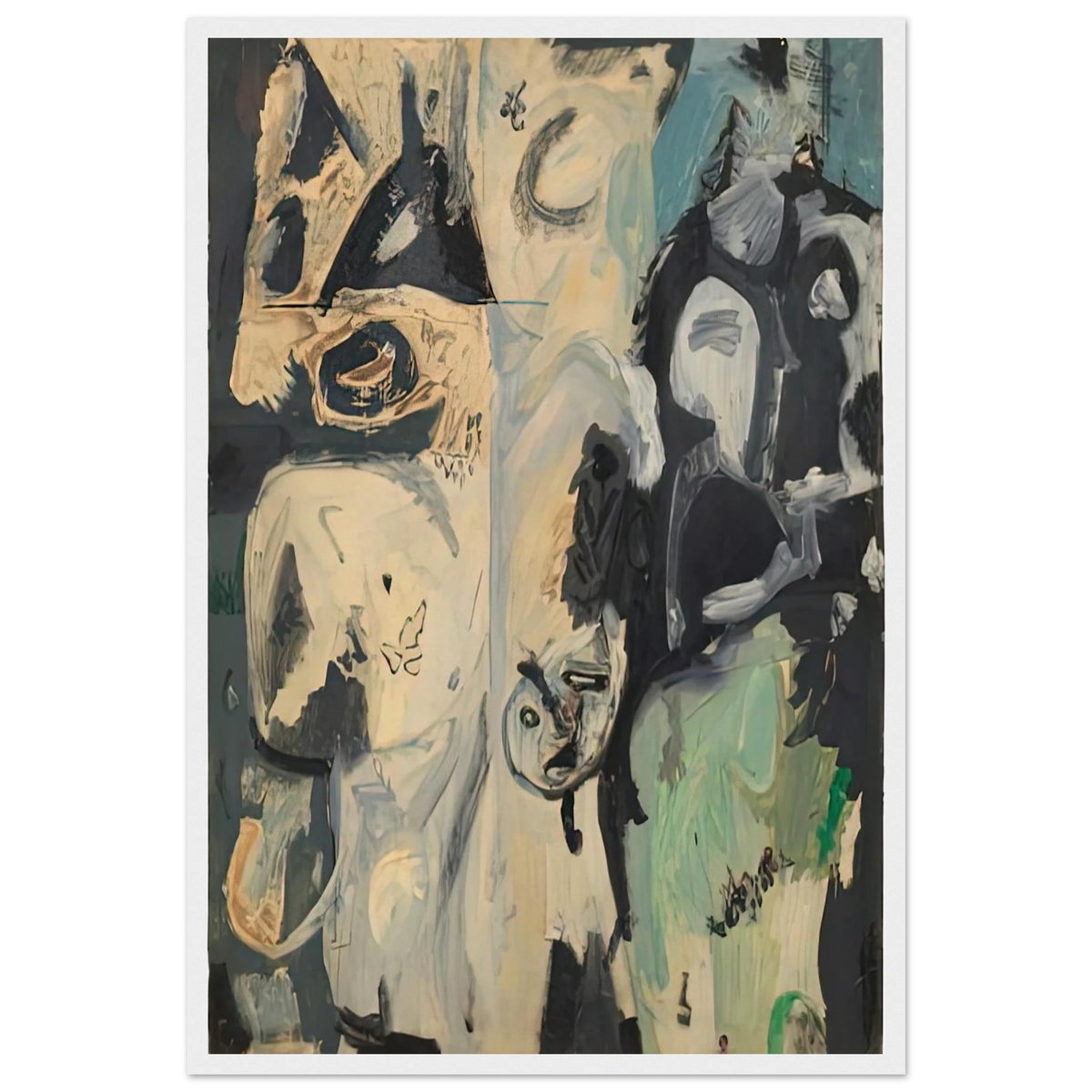 Untitled, 1950- Framed Poster | Helen Frankenthaler Framed Prints Wall Art | Frankenthaler Helen