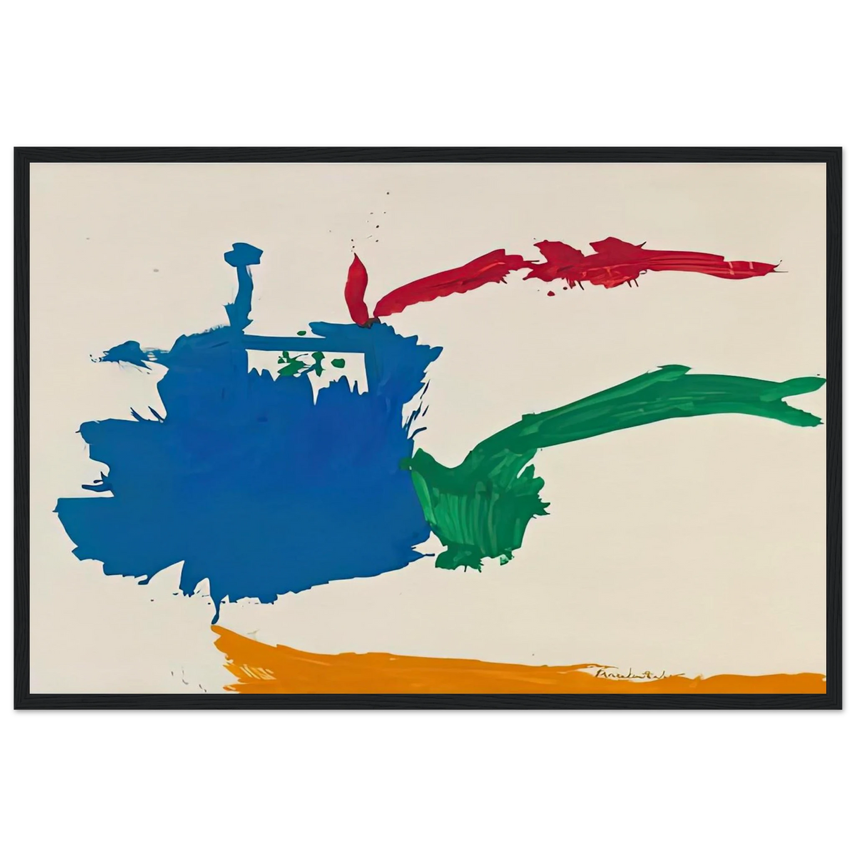 Italian Beach, 1960- Framed Poster | Helen Frankenthaler Framed Prints Wall Art | Frankenthaler Helen