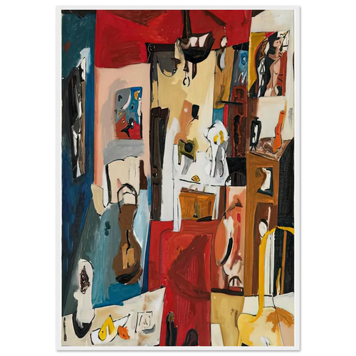 21st Street Studio, 1950- Framed Poster | Helen Frankenthaler Framed Prints Wall Art | Frankenthaler Helen