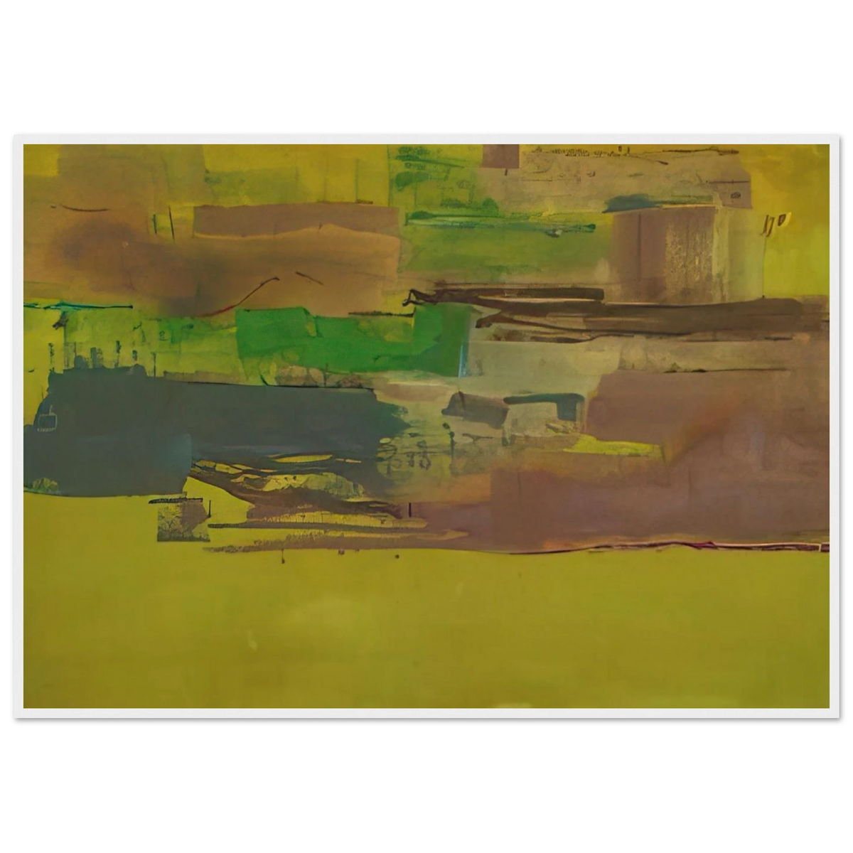 August Deep - 1978 Framed Poster | Helen Frankenthaler Framed Prints Wall Art | Frankenthaler Helen