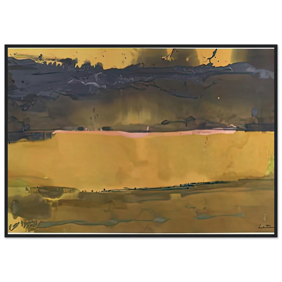 Shippan October, 1981- Framed Poster | Helen Frankenthaler Framed Prints Wall Art | Frankenthaler Helen