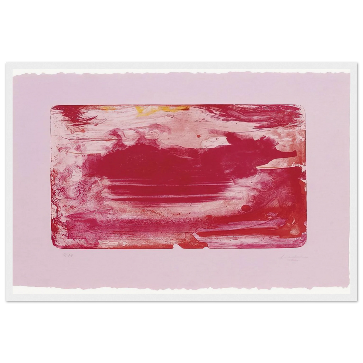 The Red Sea - 1982 Framed Poster | Helen Frankenthaler Framed Prints Wall Art | Frankenthaler Helen