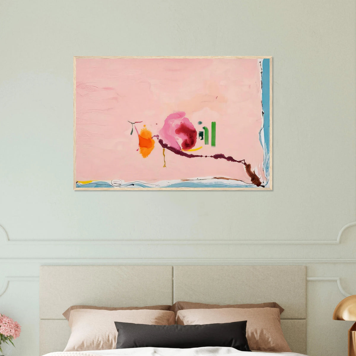 Flirt - 1995 Framed Poster | Helen Frankenthaler Framed Prints Wall Art | Frankenthaler Helen