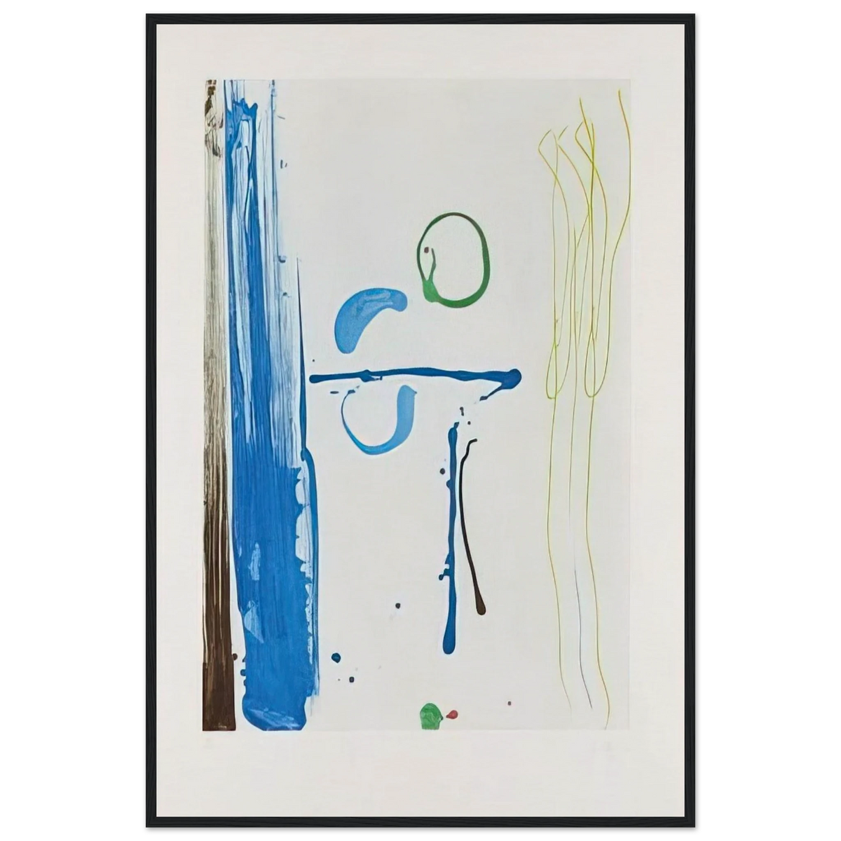 Sunshine After Rain - 1987 Framed Poster | Helen Frankenthaler Framed Prints Wall Art | Frankenthaler Helen