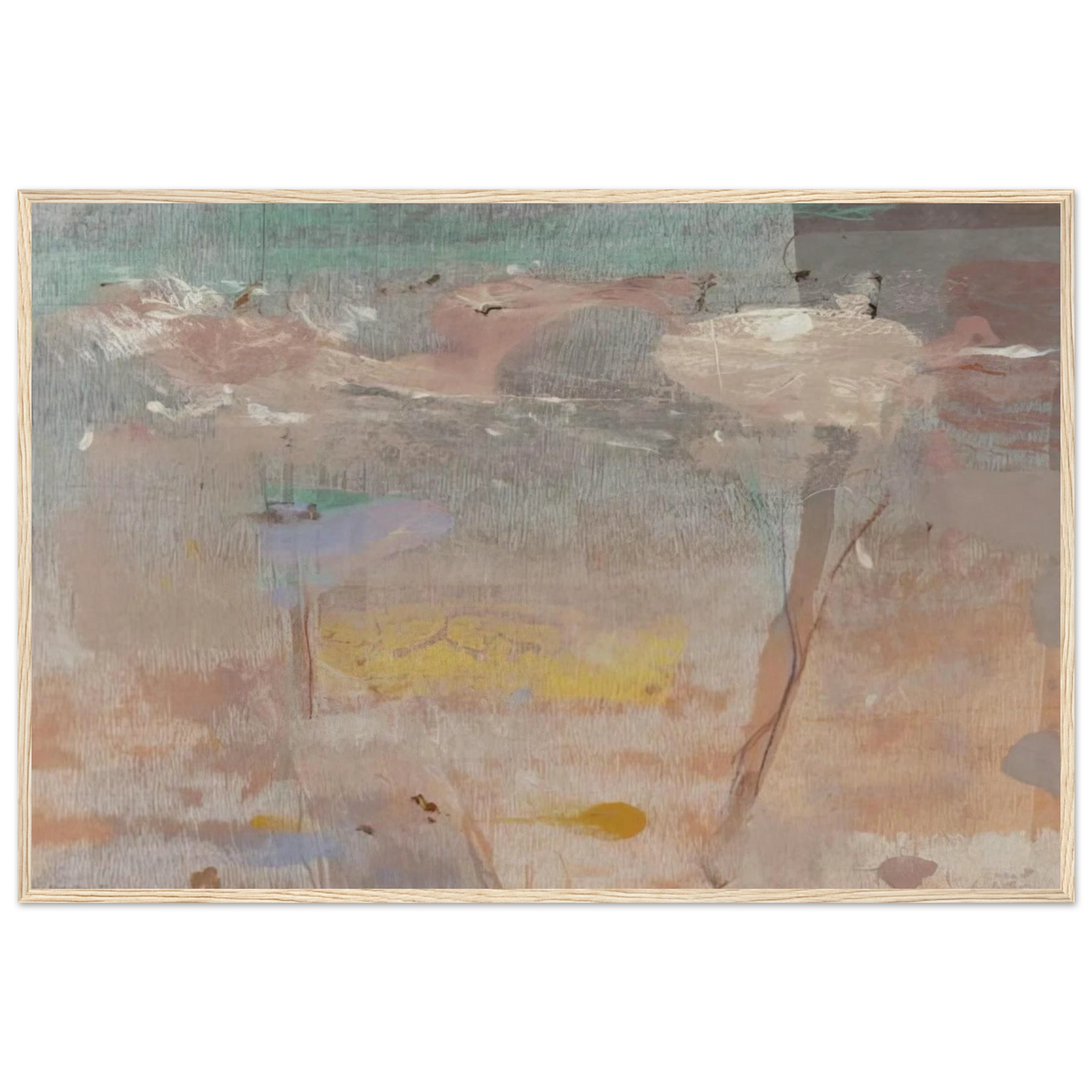 Monotype I - 1981 Framed Poster | Helen Frankenthaler Framed Prints Wall Art | Frankenthaler Helen