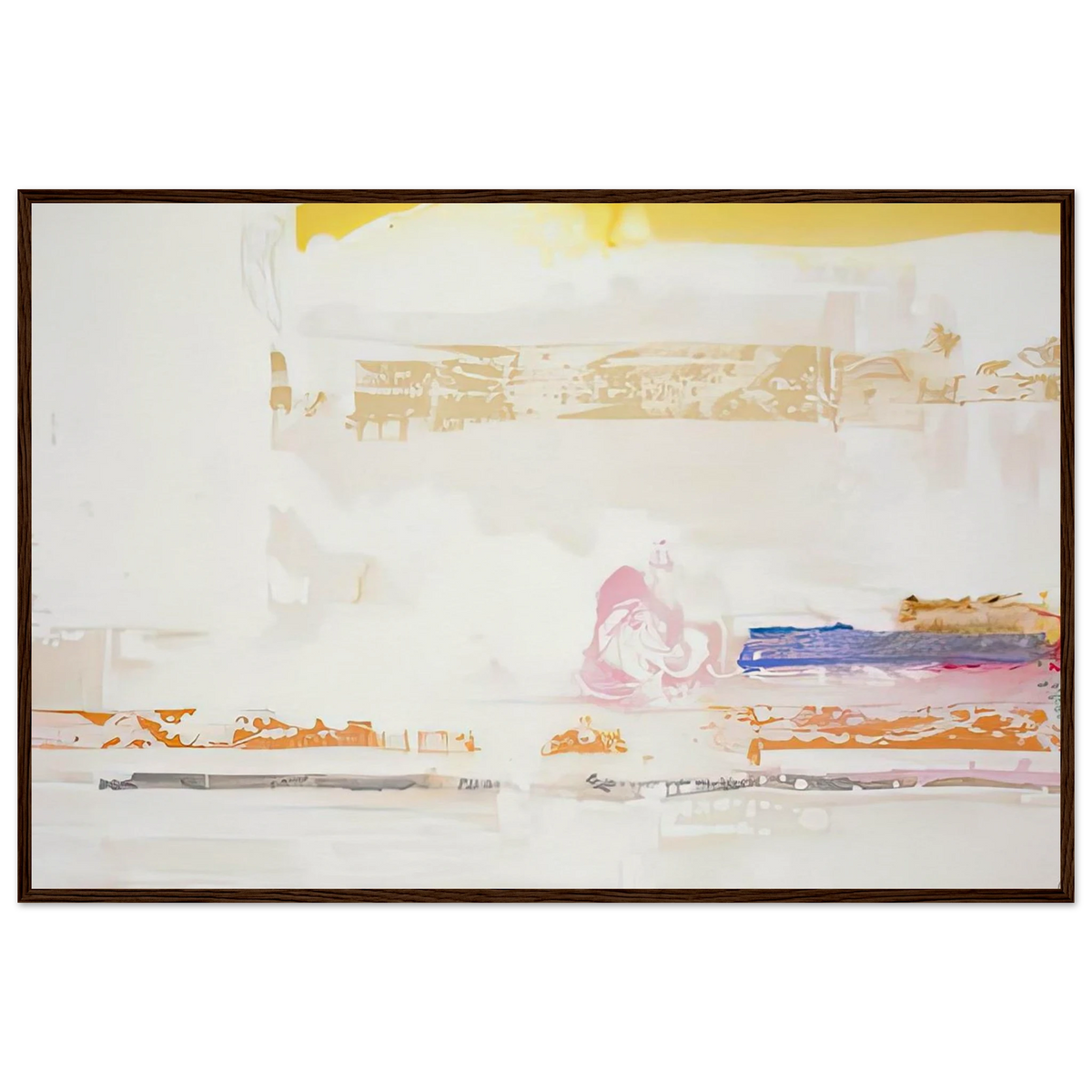 Snow Basin, 1990- Framed Poster | Helen Frankenthaler Framed Prints Wall Art | Frankenthaler Helen