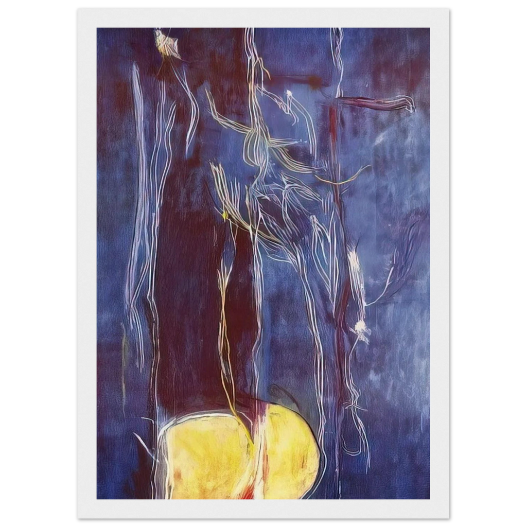 All About Blue - 1994 Framed Poster | Helen Frankenthaler Framed Prints Wall Art | Frankenthaler Helen