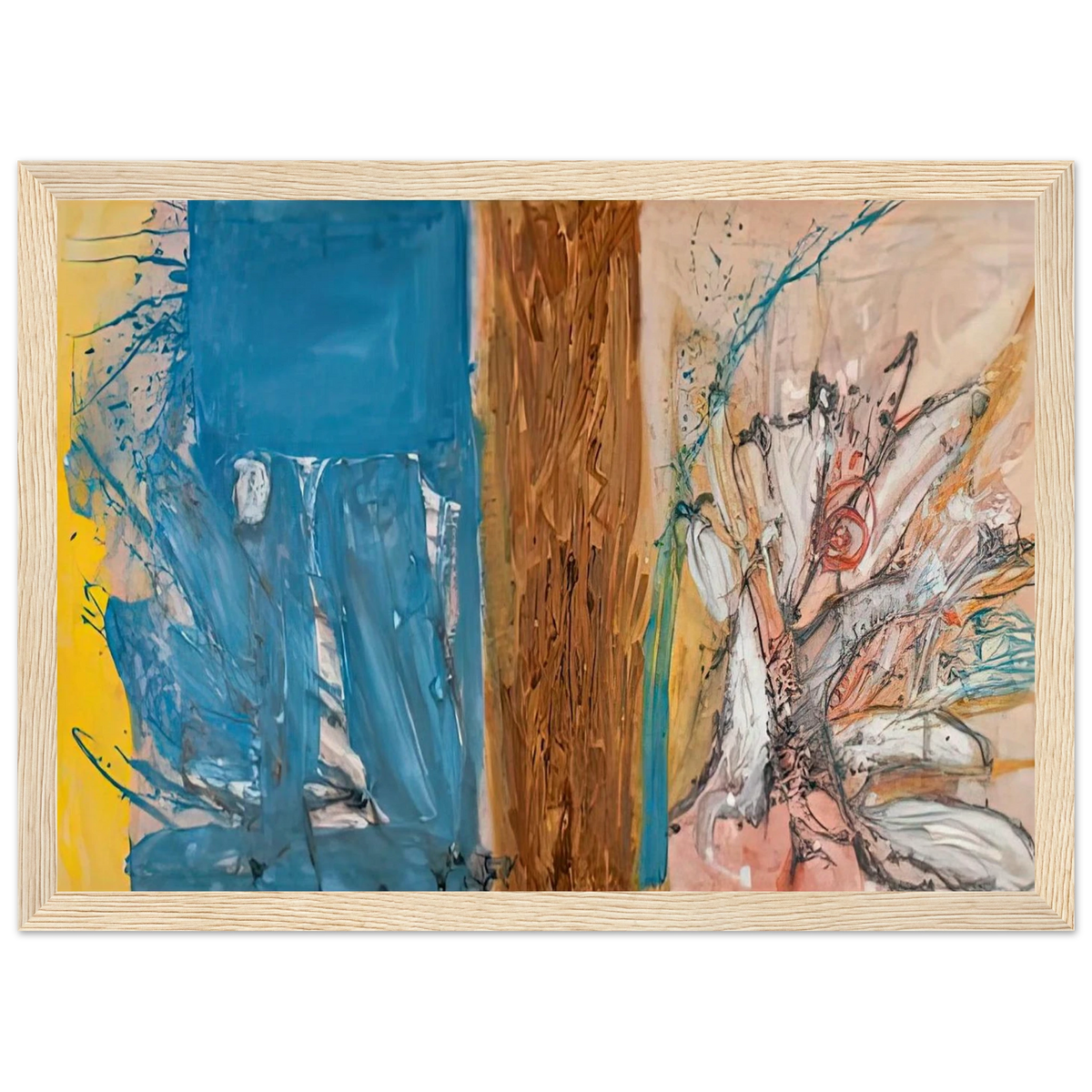 The Façade, 1954- Framed Poster | Helen Frankenthaler Framed Prints Wall Art | Frankenthaler Helen