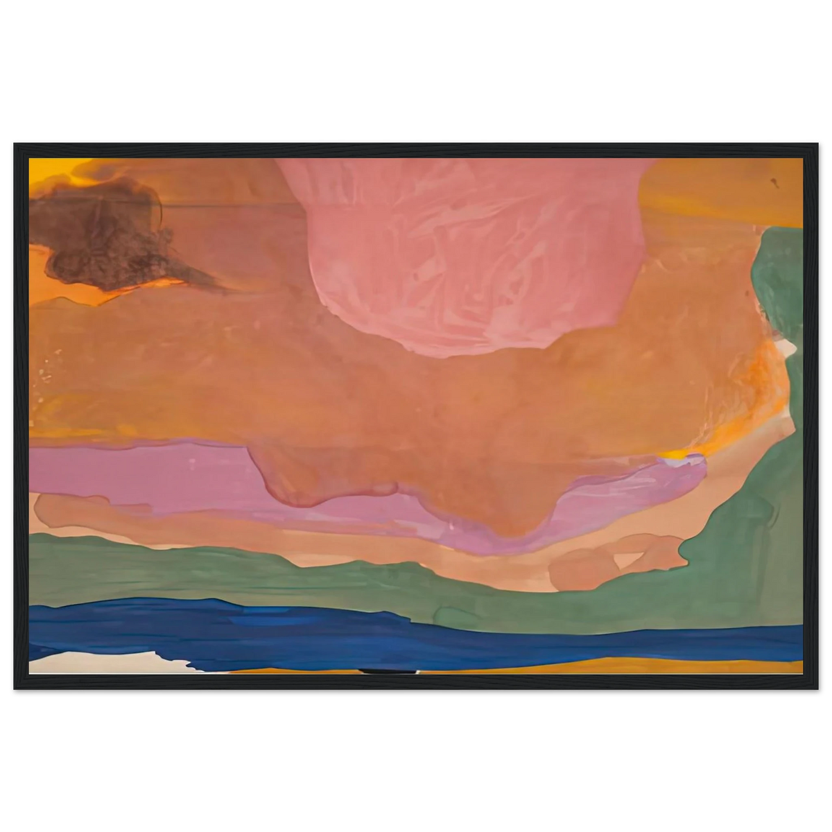 Flood, 1967- Framed Poster | Helen Frankenthaler Framed Prints Wall Art | Frankenthaler Helen