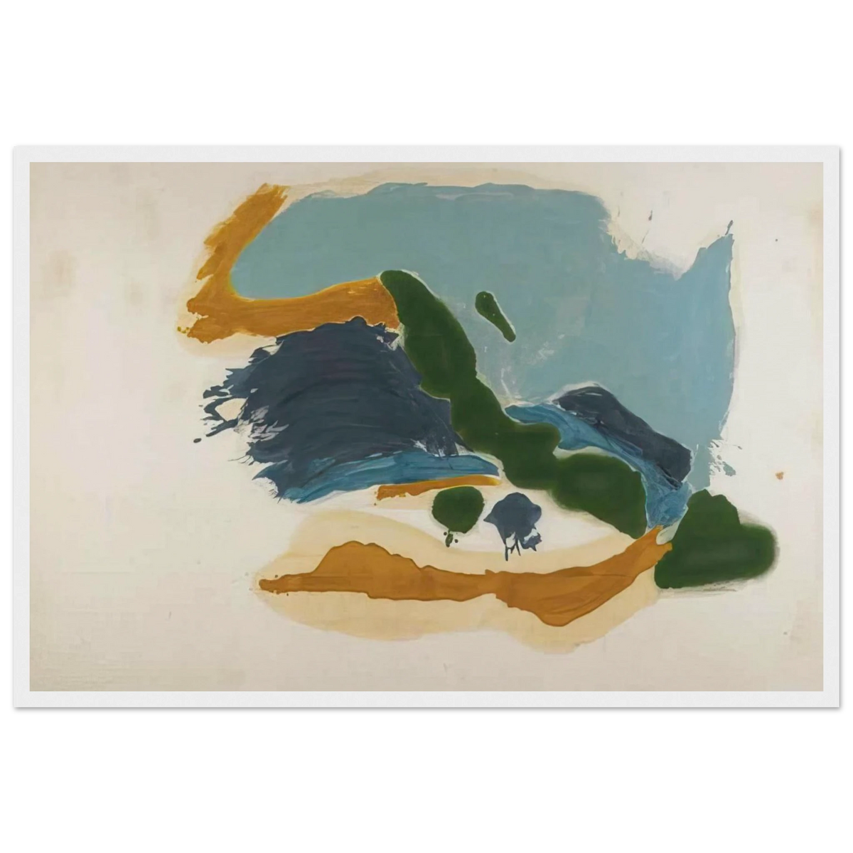 Tuscany - 1963 Framed Poster | Helen Frankenthaler Framed Prints Wall Art | Frankenthaler Helen