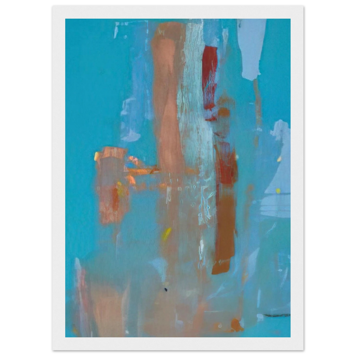 In on Blue - 1976 Framed Poster | Helen Frankenthaler Framed Prints Wall Art | Frankenthaler Helen