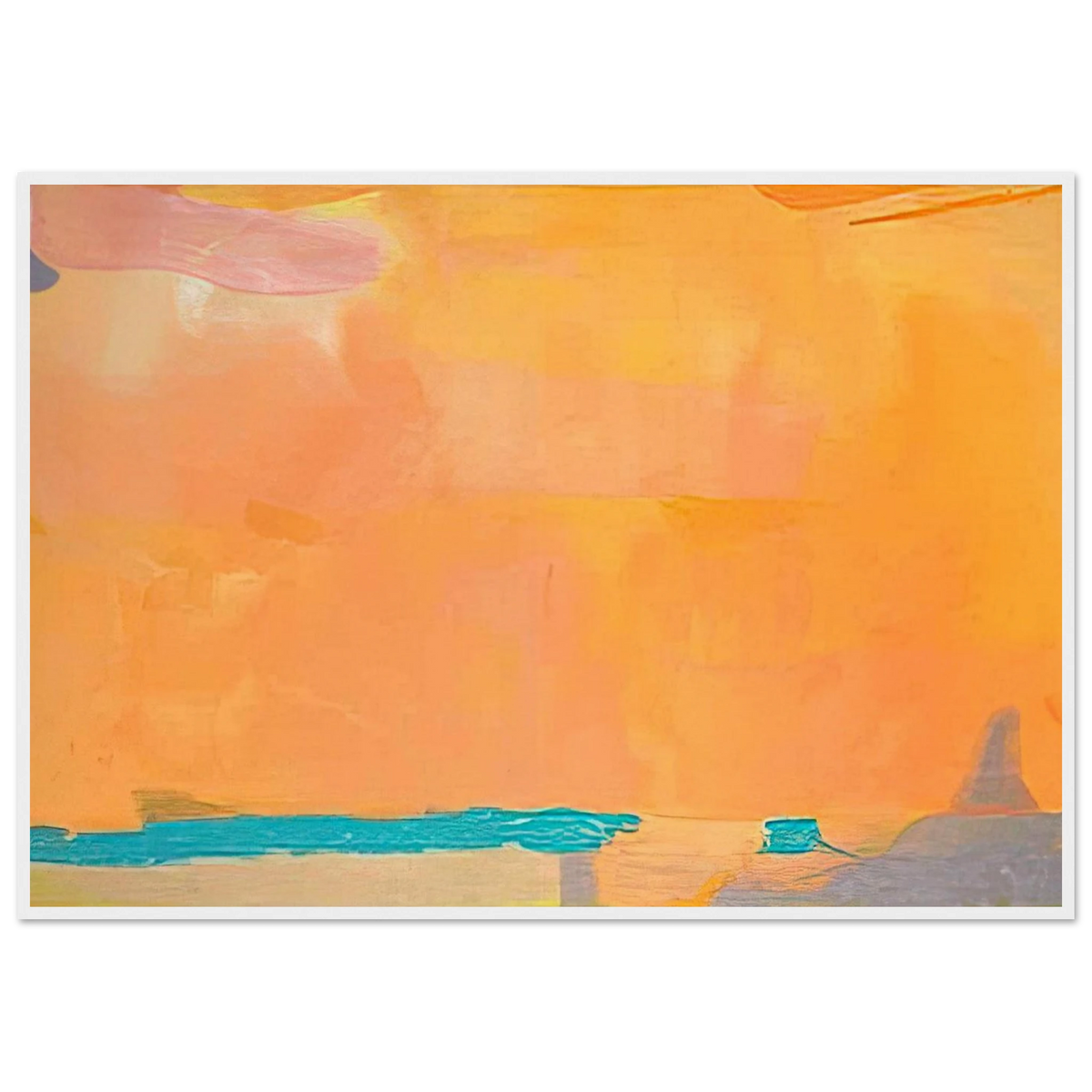 Royal Fireworks - 1975 Framed Poster | Helen Frankenthaler Framed Prints Wall Art | Frankenthaler Helen