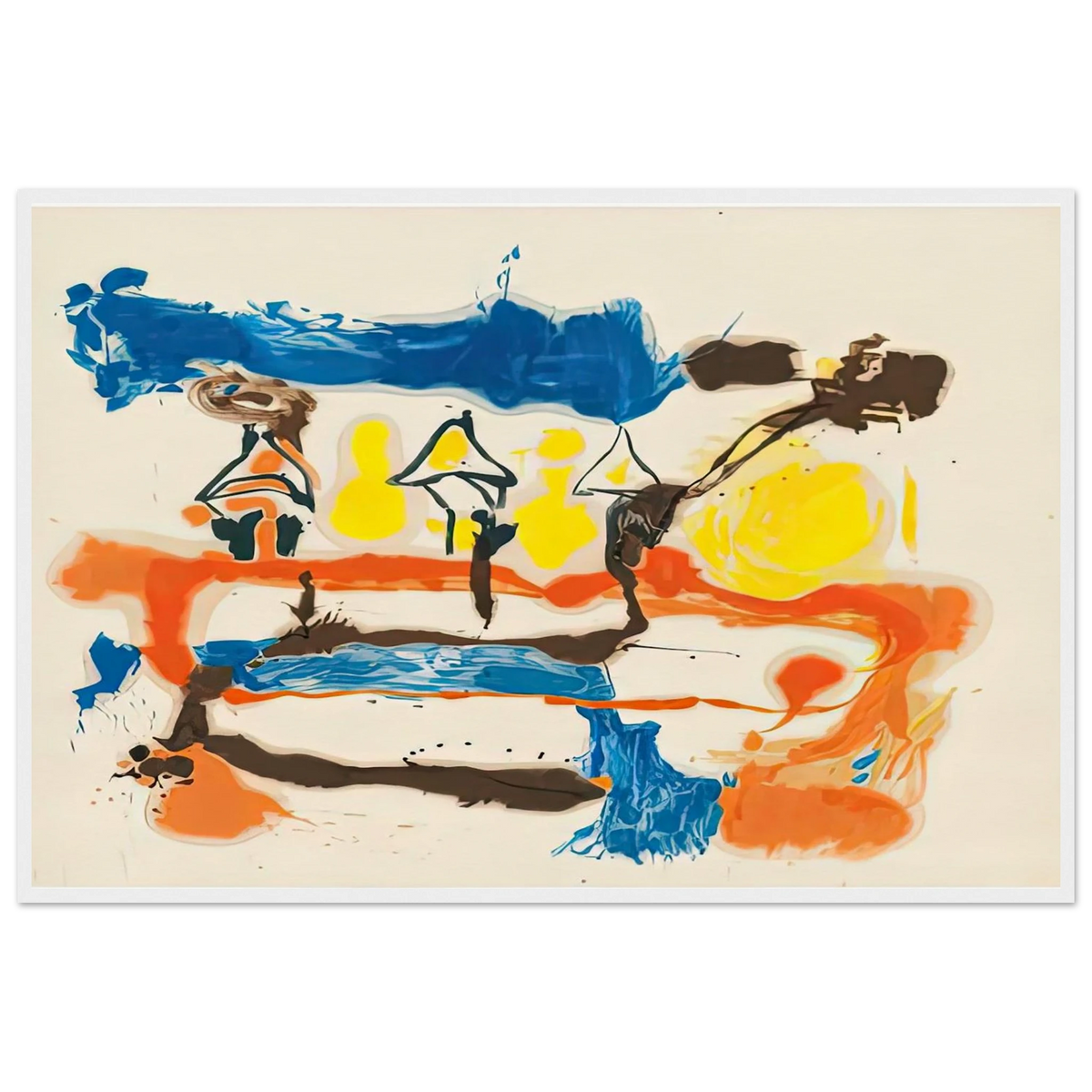 Fable, 1961- Framed Poster | Helen Frankenthaler Framed Prints Wall Art | Frankenthaler Helen