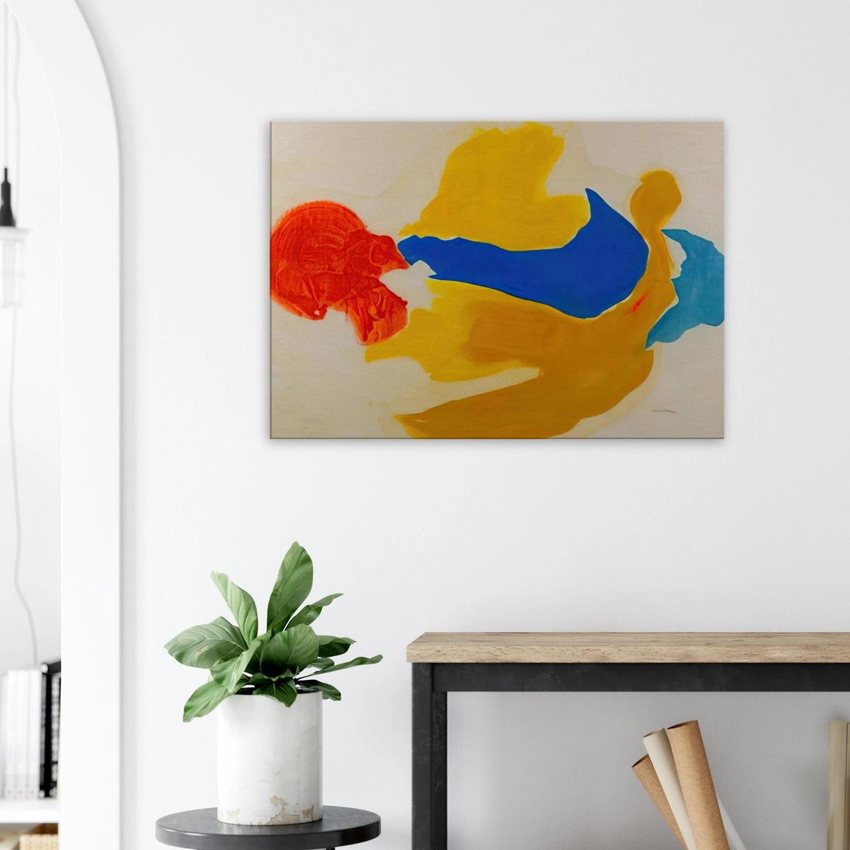 Blue Jay - 1963  United States Canvas | Helen Frankenthaler Canvas | Frankenthaler Helen