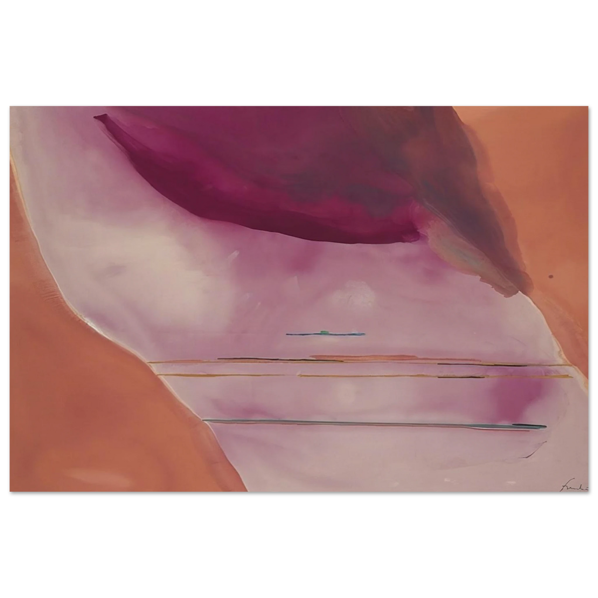 Pendulum - 1972 Poster | Helen Frankenthaler Poster | Frankenthaler Helen