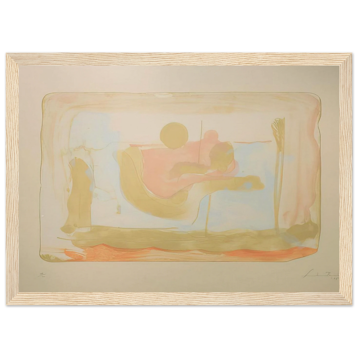 Reflections I - 1995 Framed Poster | Helen Frankenthaler Framed Prints Wall Art | Frankenthaler Helen